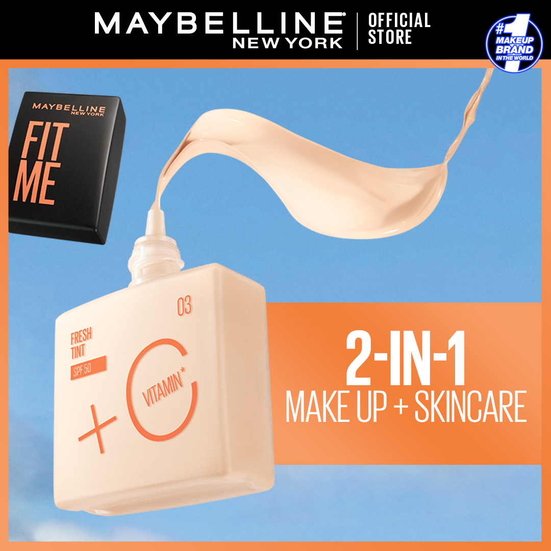 Maybelline New York Fit Me Fresh Tint With SPF 50 & Vitamin C, Natural Coverage Foundation - Premium Foundations & Concealers from Maybelline - Just Rs 1799! Shop now at Cozmetica