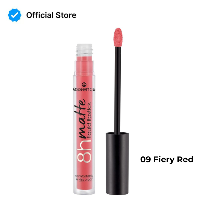 Essence - 8H Matte Liquid Lipstick 09 Fiery Red