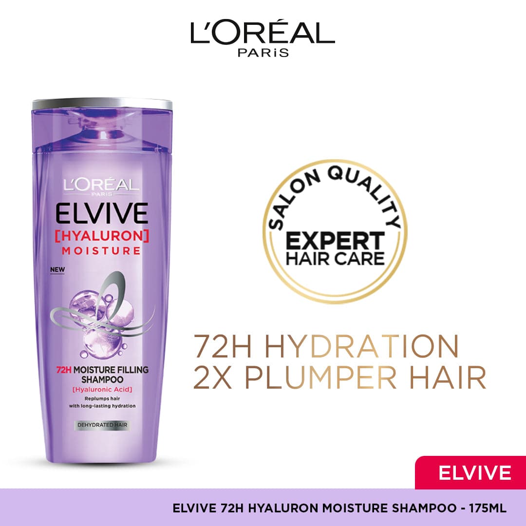 LOreal Paris Hyaluron + Plump Hydrating Shampoo 175 ml - Premium Shampoo from Elvive - Just Rs 549! Shop now at Cozmetica