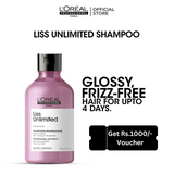 Loreal Professionnel Serie Expert Liss Unlimited Shampoo - 300ml - For Frizzy Hair & Straightened Hair