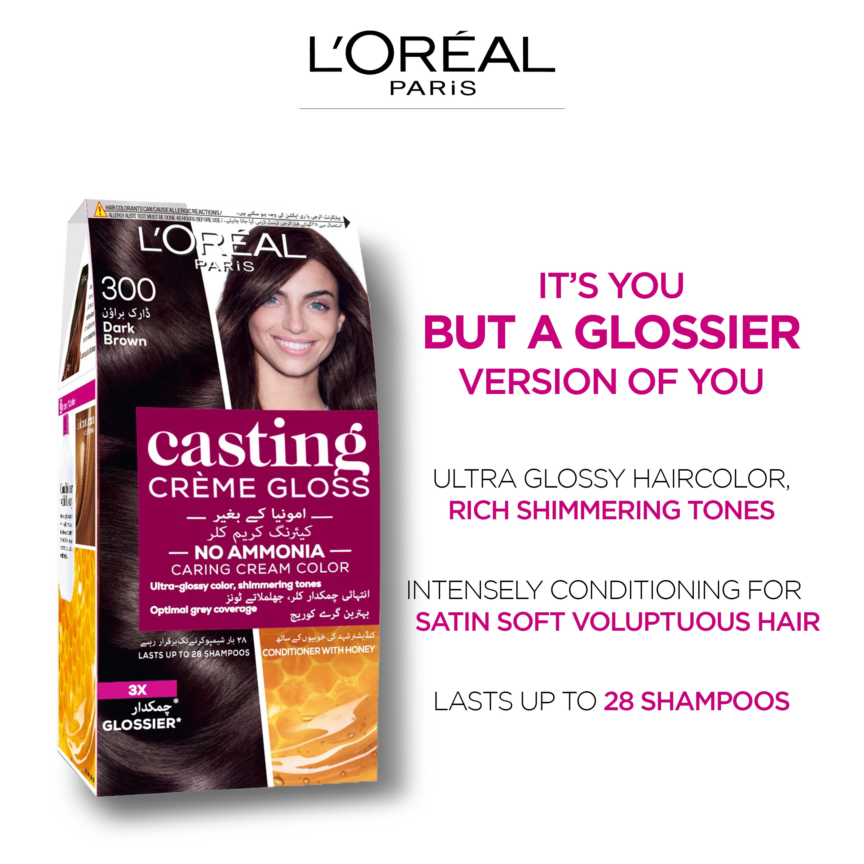 LOreal Paris Casting Creme Gloss - 210 Ashy Black Hair Color