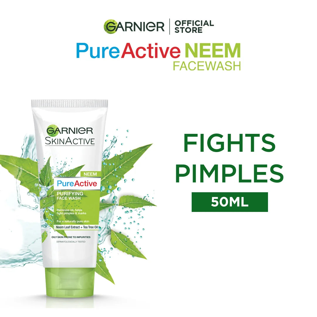 Garnier Skin Natural Pure Active Neem Face Wash - 50ml