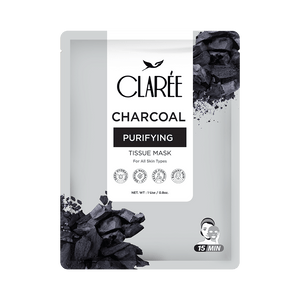 Herbion Clarée Charcoal Purifying Tissue Mask - Premium  from Herbion - Just Rs 450! Shop now at Cozmetica