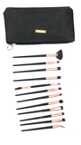 Muicin Black Rose Gold 12 Pieces Eye Makeup Brushes Set Black Pouch