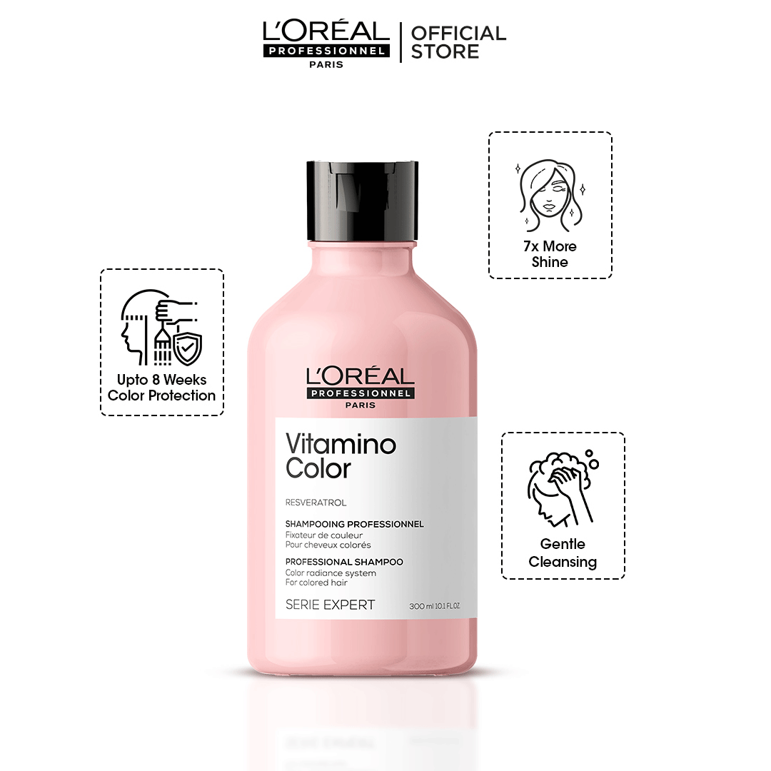 Loreal Professionnel Serie Expert Vitamino Color Shampoo With Resveratrol - 300ml - For Color Treated Hair