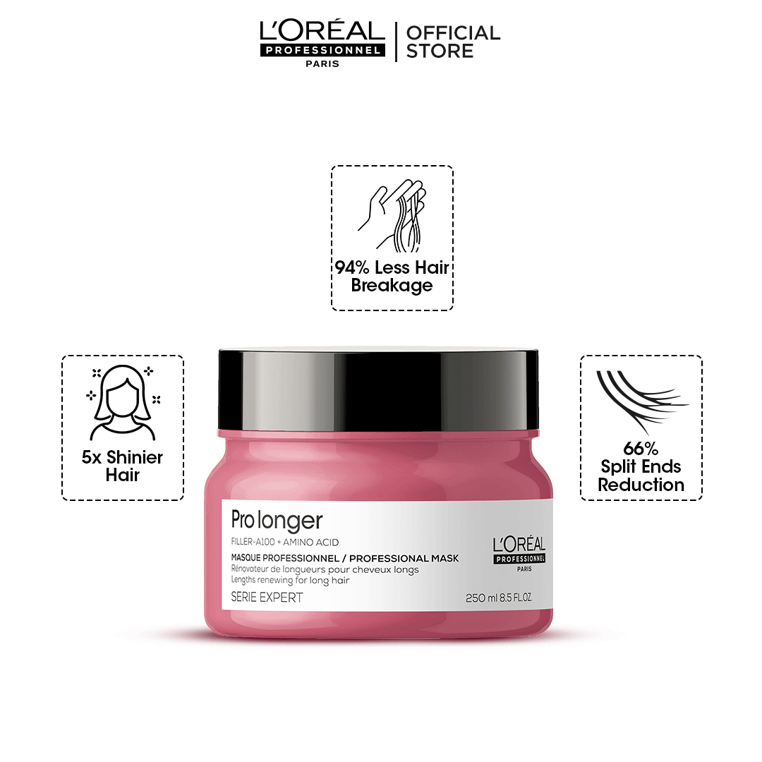 Loreal Professionnel Serie Expert Pro Longer Mask With Filler-A100 And Amino Acid - 250ml - For Long Hair With Thinned Ends