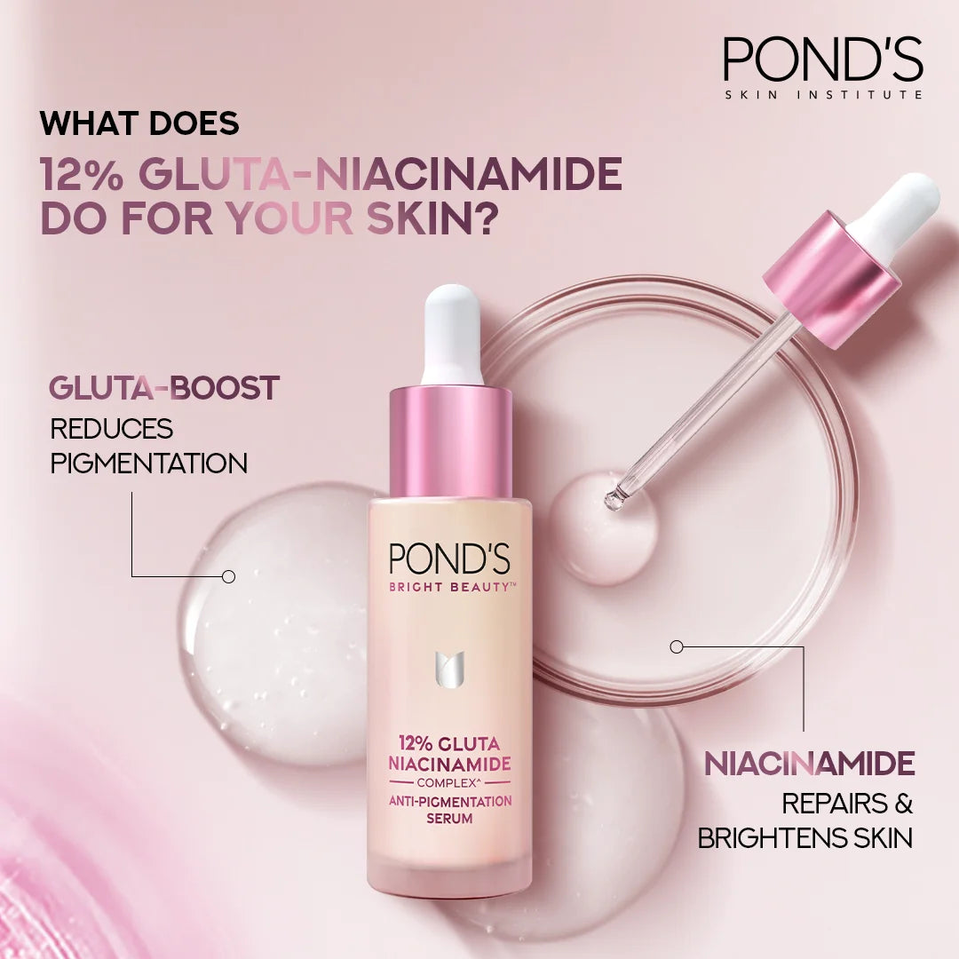 Ponds Bright Beauty Serum 12% Gluta-Niacinamide - 30ml