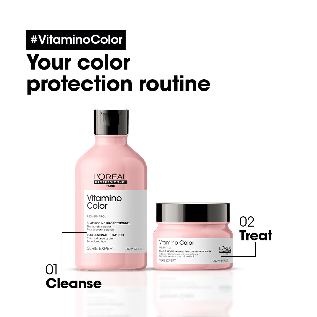 Loreal Professionnel Serie Expert Vitamino Color Shampoo With Resveratrol - 300ml - For Color Treated Hair