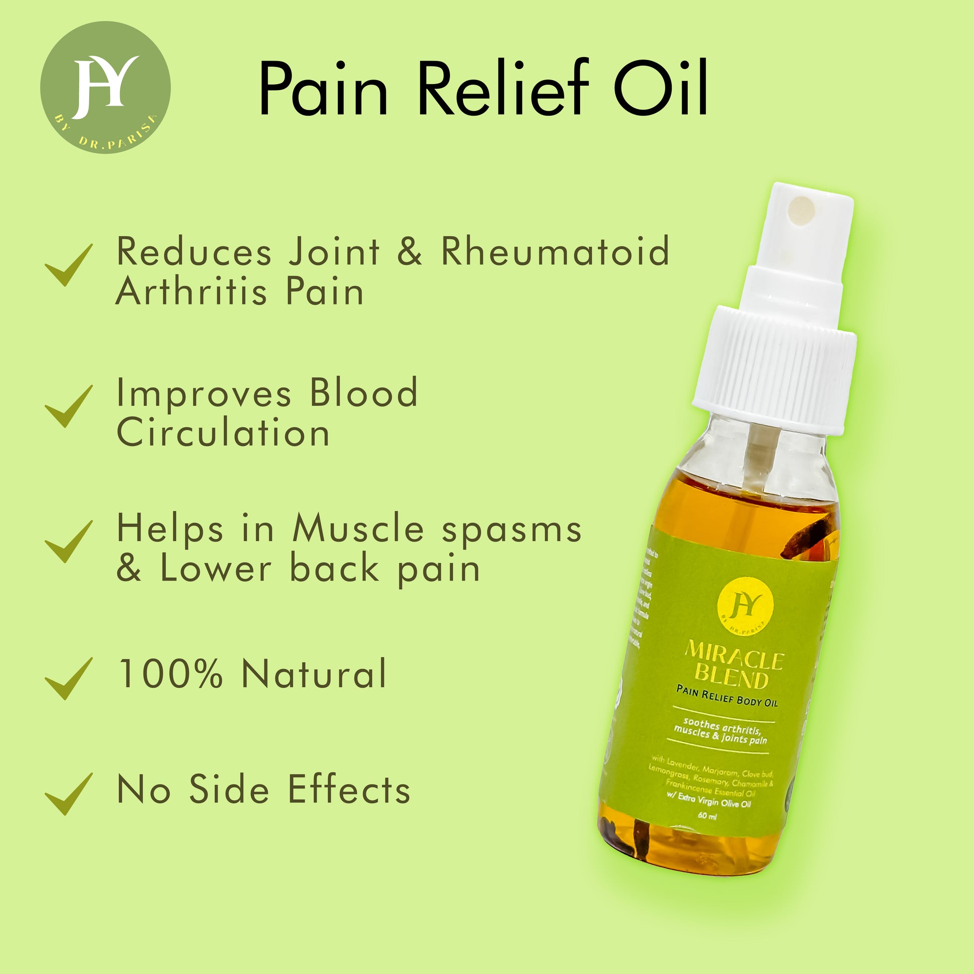 Miracle Blend
Pain Relief Oil