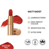 ST London Matt Moist Long-Lasting Lipstick Death by Red