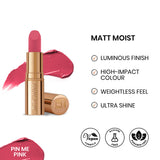 ST London Matt Moist Long-Lasting Lipstick Pin Me Pink