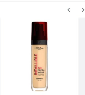 Loreal Infallible Liquid Foundation 24H Fresh Wear - 120 Warm