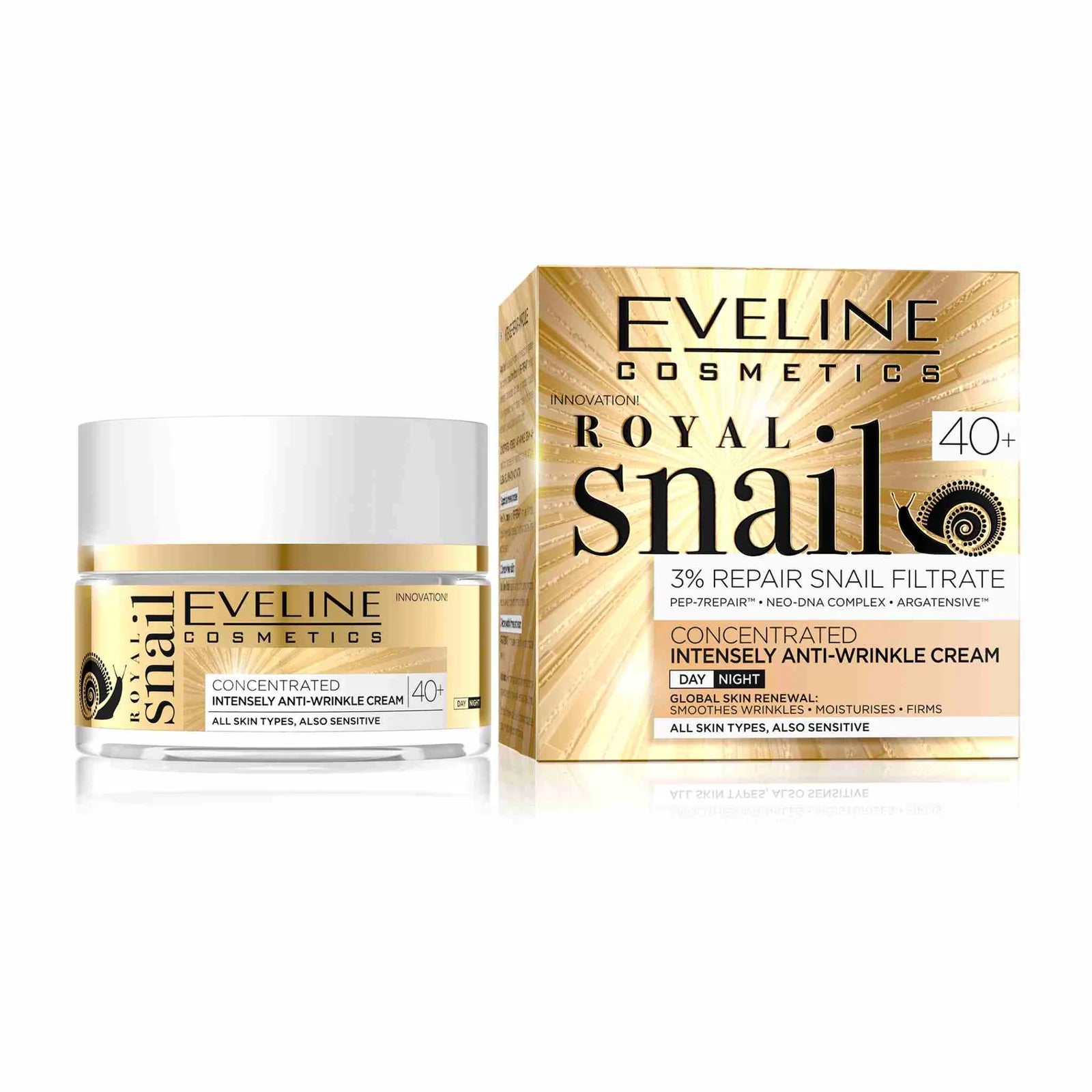 Eveline Royal Snail Concentrated Actively Smoothing Cream 40+ 50ml