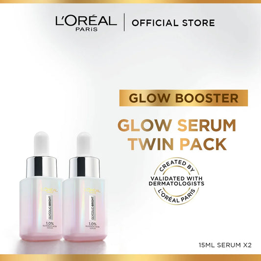 Loreal Paris Glow Serum Twin Pack 15ml