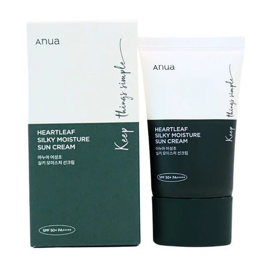 ANUA Heartleaf Silky Moisture Sunscreen - 50ml