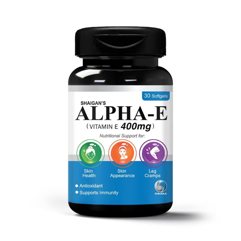 Alpha-E 400mg Softgel Capsules | Best Vitamin E Supplement