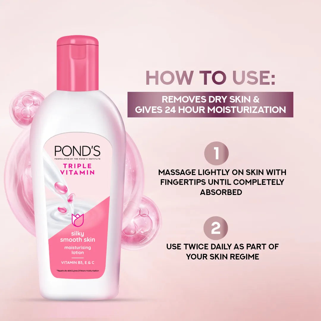 Ponds Triple Vitamin Moisturizing Lotion - 100 ML