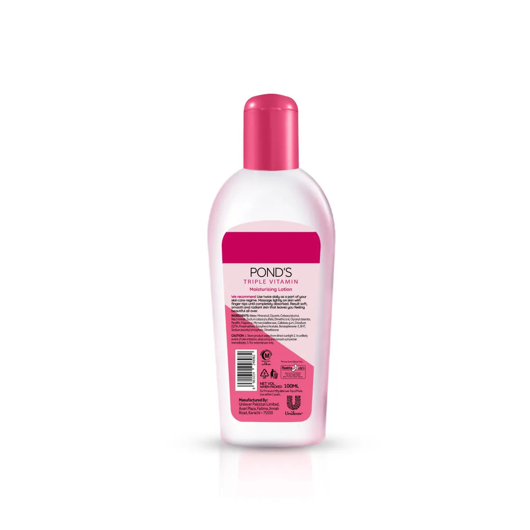 Ponds Triple Vitamin Moisturizing Lotion - 100 ML