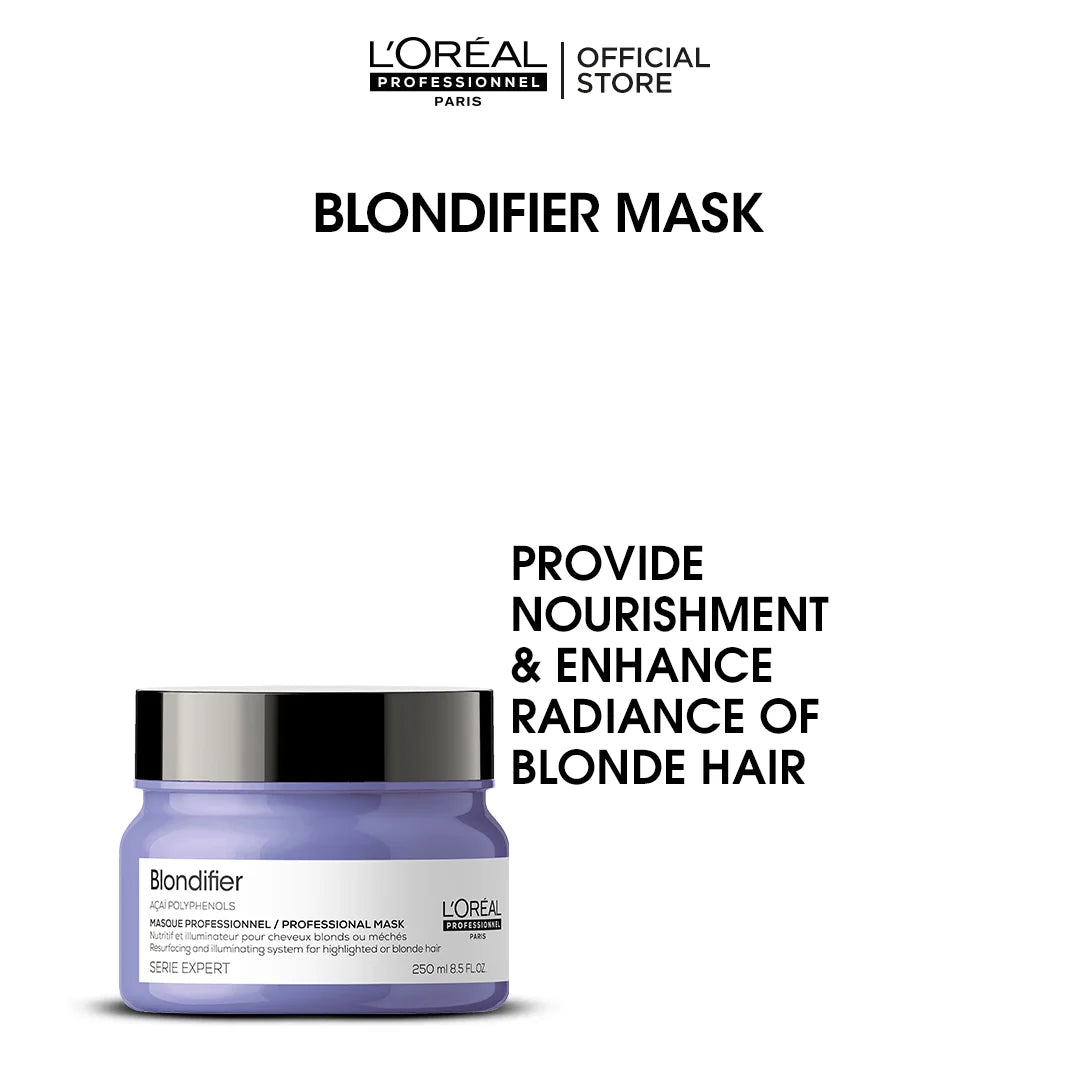 Loreal Professionnel Serie Expert Blondifier Mask - 250ml - For Highlighted Or Blond Hair