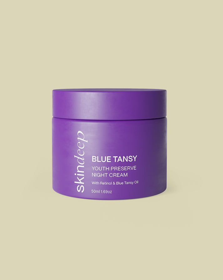 Skin Deep -BLUE TANSY - YOUTH PRESERVE NIGHT CREAM WITH RETINOL & BLUE TANSY OIL
