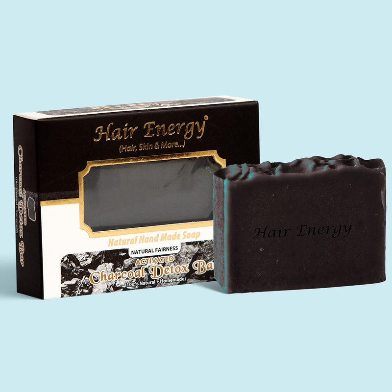 Hair Energy 100 Organic Aloevera GelCharcoal Soap