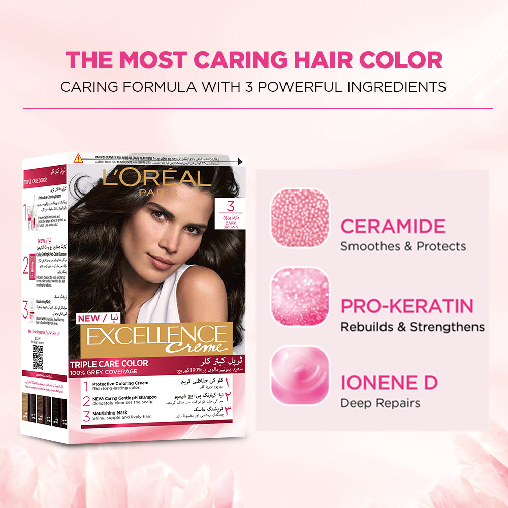 LOreal Paris Excellence Creme Hair Color -  4 Brown