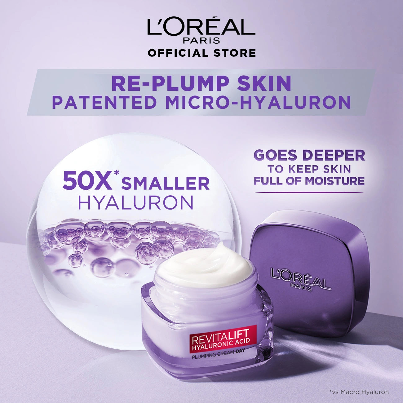 L'Oreal Paris Hyaluron Expert Replumping Moisturizing Day Cream SPF 20 - 50ml