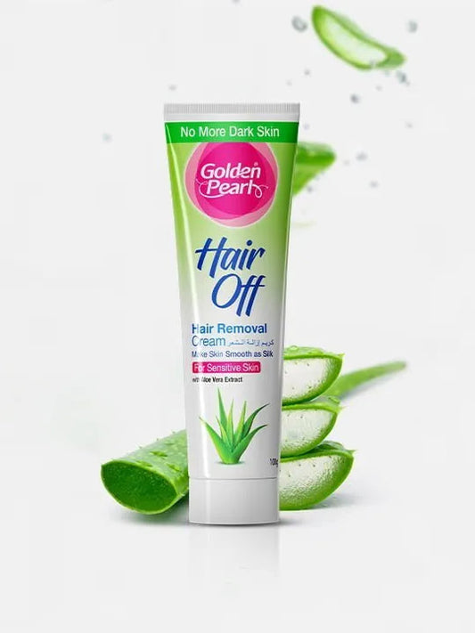 Golden Pearl Hair Off - Hair Removal Cream - Aloe Vera 120gm