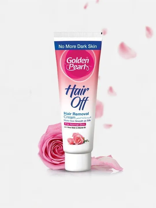 Golden Pearl Hair Off - Hair Removal Cream - Rose 100gm