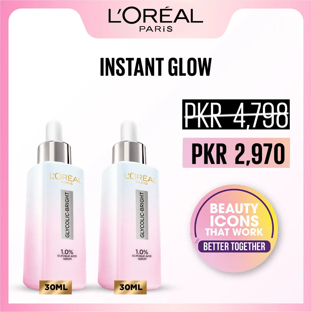 Loreal Paris Glow Serum Twin Pack 30ml