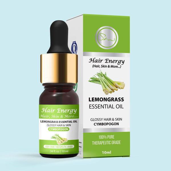 Hair Energy 100 Organic Aloevera GelLemongrass Essential Oil Cymbopogon