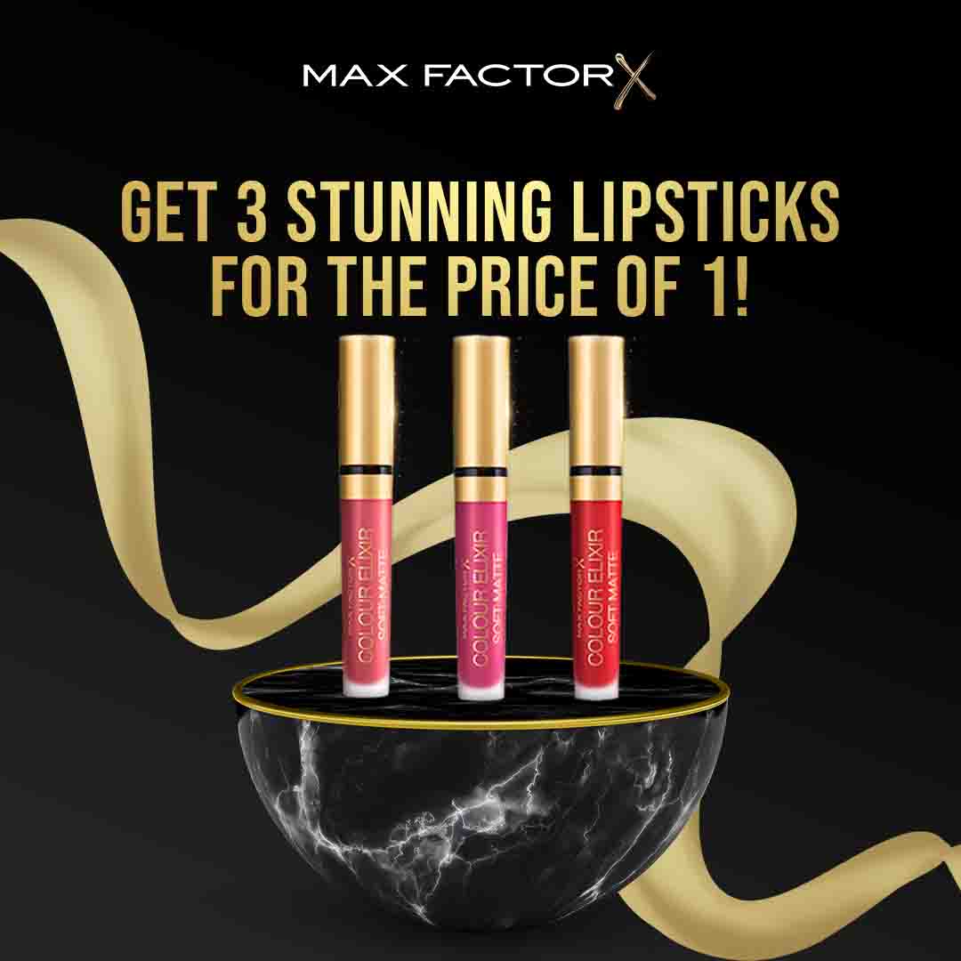 Max Factor 10.10 Deal Buy 1 Get 2 Free