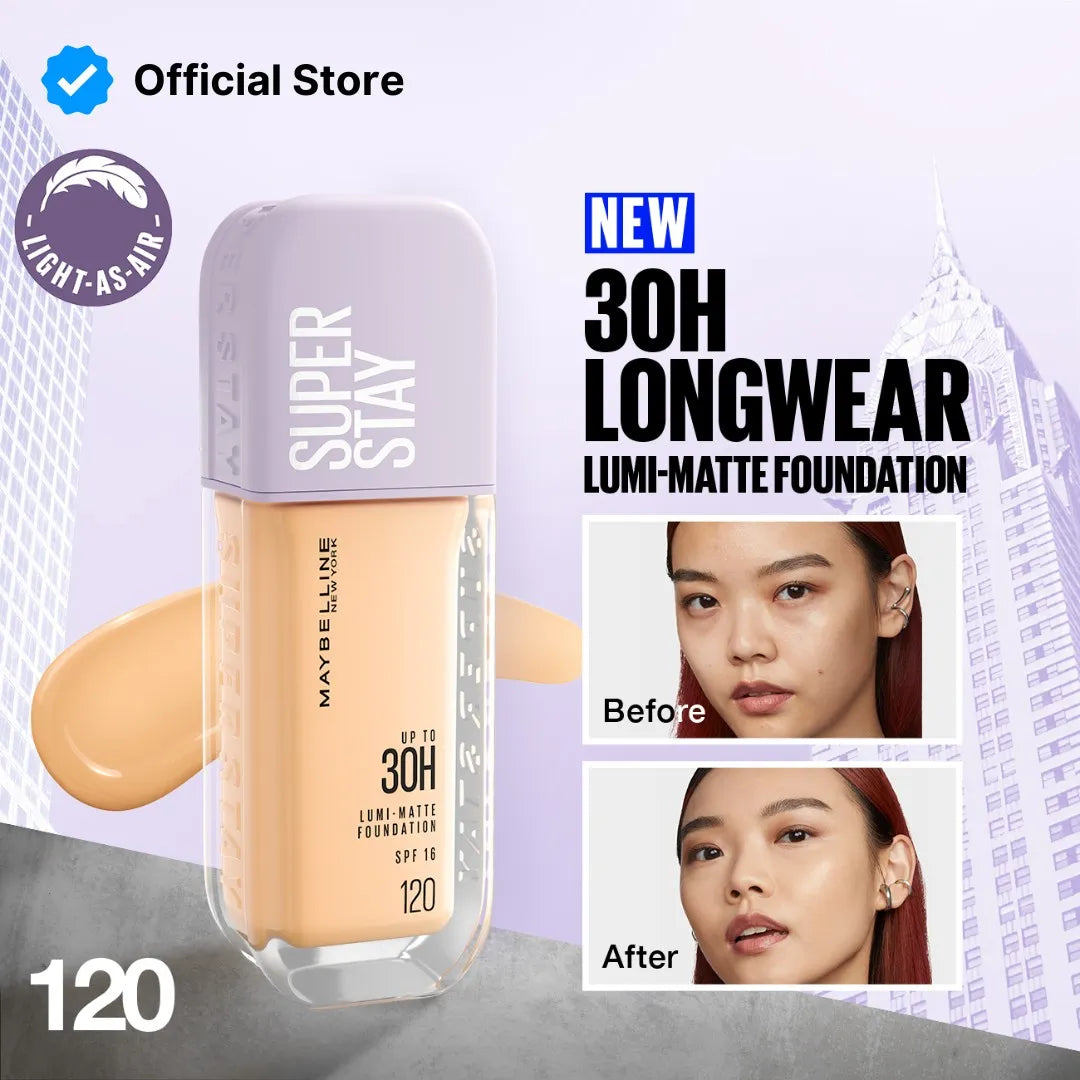 Maybelline Super Stay Lumi Matte Foundation | Upto 30h Coverage