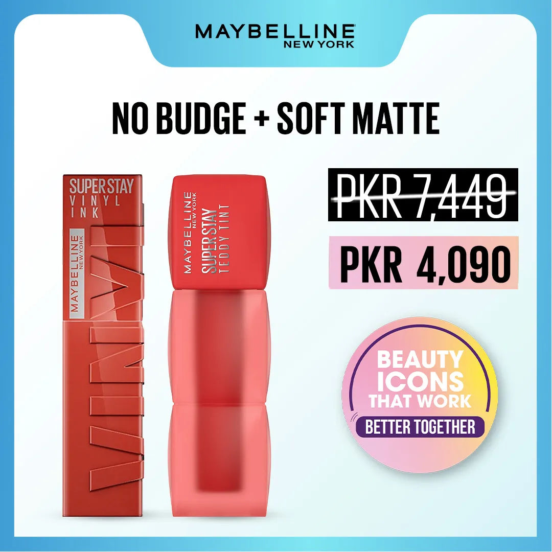 Maybelline SuperStay Vinyl Ink & Teddy Tint Bundle