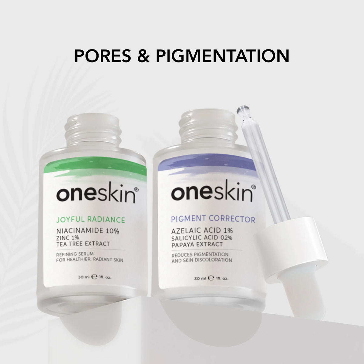 Oneskin Niacinamide, Azelaic + Salicylic Acid Spot Removing Serums Bundle