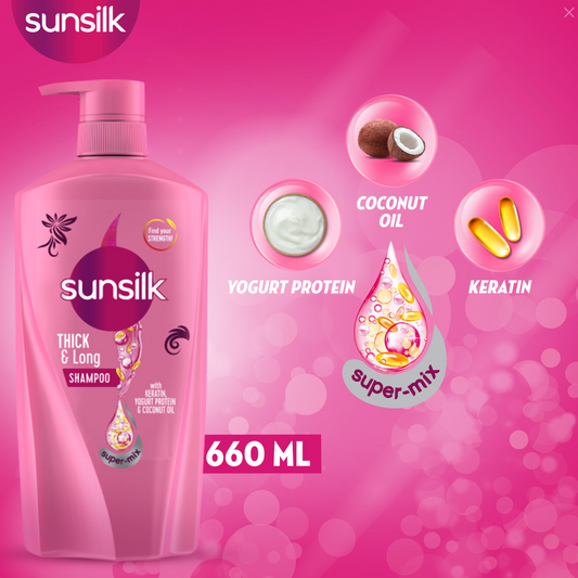 Sunsilk Thick & Long Shampoo - 660ML