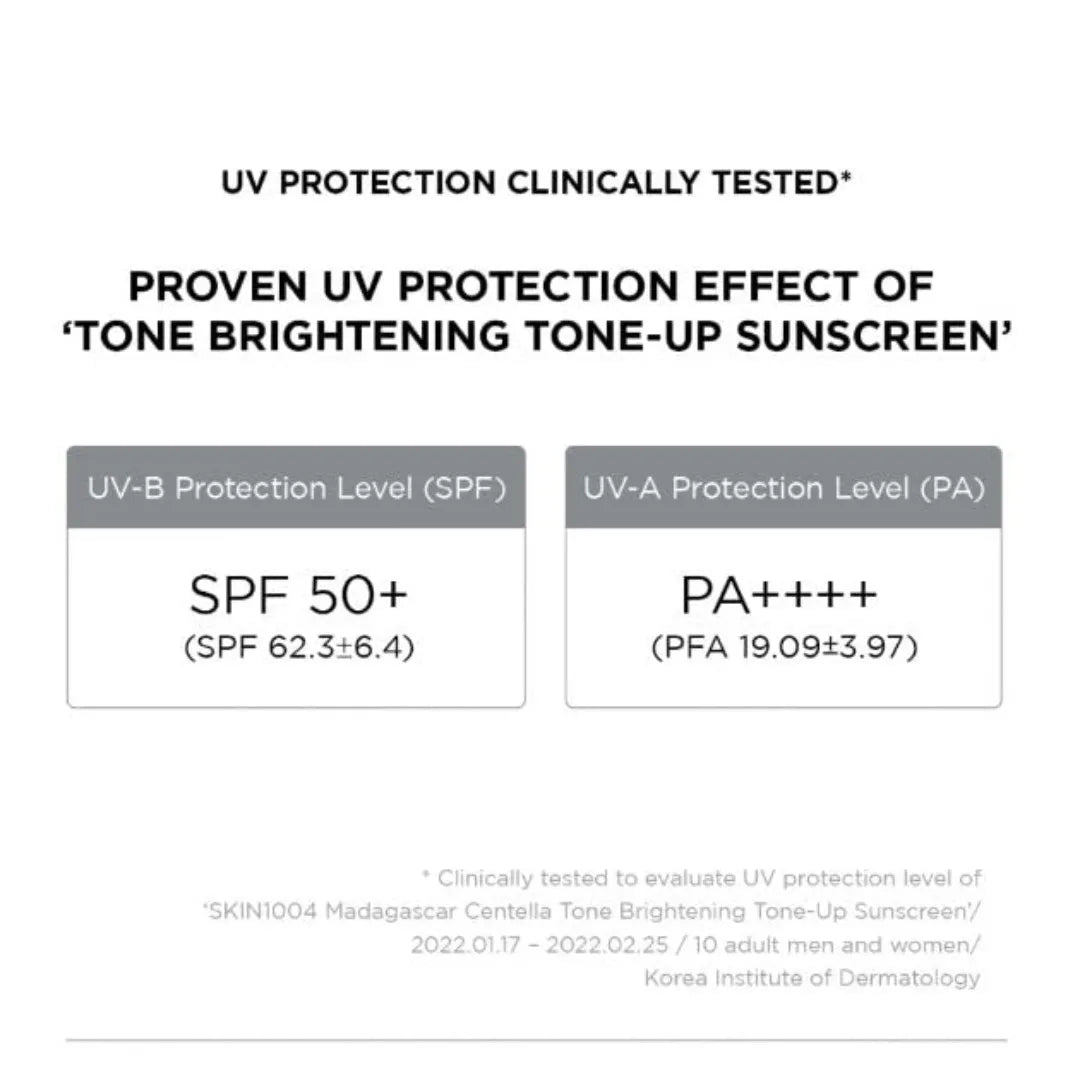 SKIN1004 Madagascar Centella Tone Brightening Tone-Up Sunscreen - 50ml