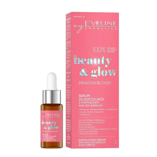 Eveline Cosmetics Beauty & Glow Dragon Blood Serum Exfoliating With Acid Complex - 18ml