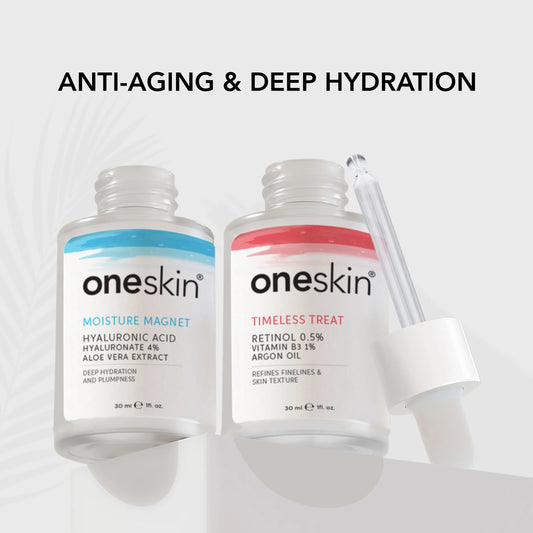 Oneskin Retinol & Hyaluronic Acid Anti-aging Serums Bundle