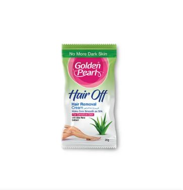 Golden Pearl Hair Off - Hair Removal Cream - Aloe Vera 20gm