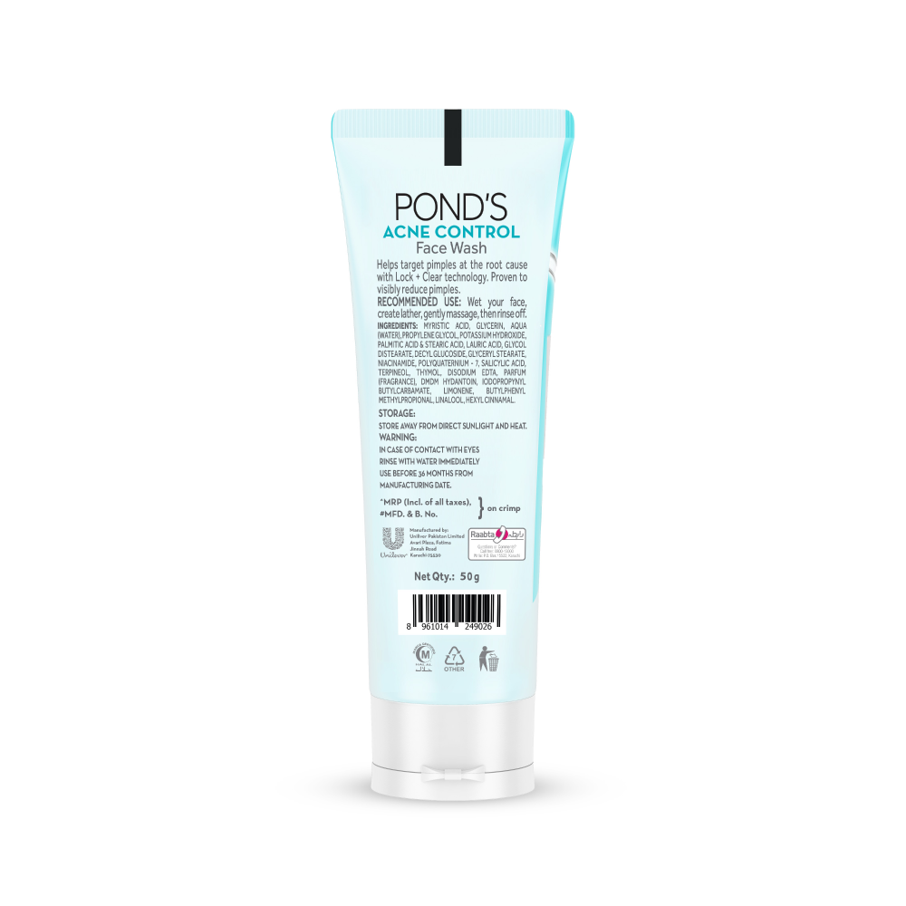 Ponds Acne Control Face Wash - 50G