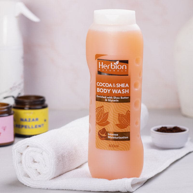 Herbion Cocoa & Shea Body Wash  400 ml - Premium  from Herbion - Just Rs 750! Shop now at Cozmetica