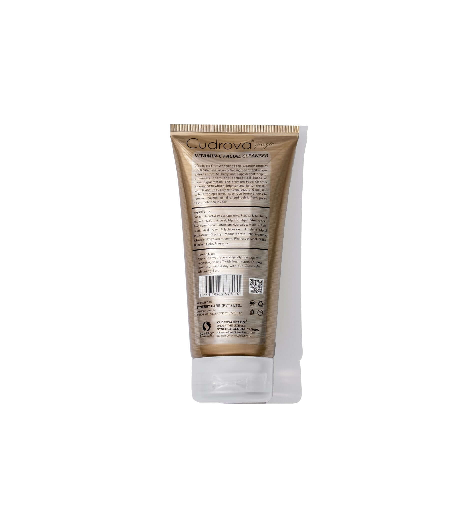 Cudrova Spazio Vitamin C Brightening Facial Cleanser for All Skin Types