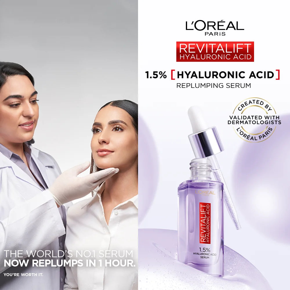 L'Oreal Paris Revitalift Hyaluronic Acid 1.5% Anti-Aging Serum (30ml)