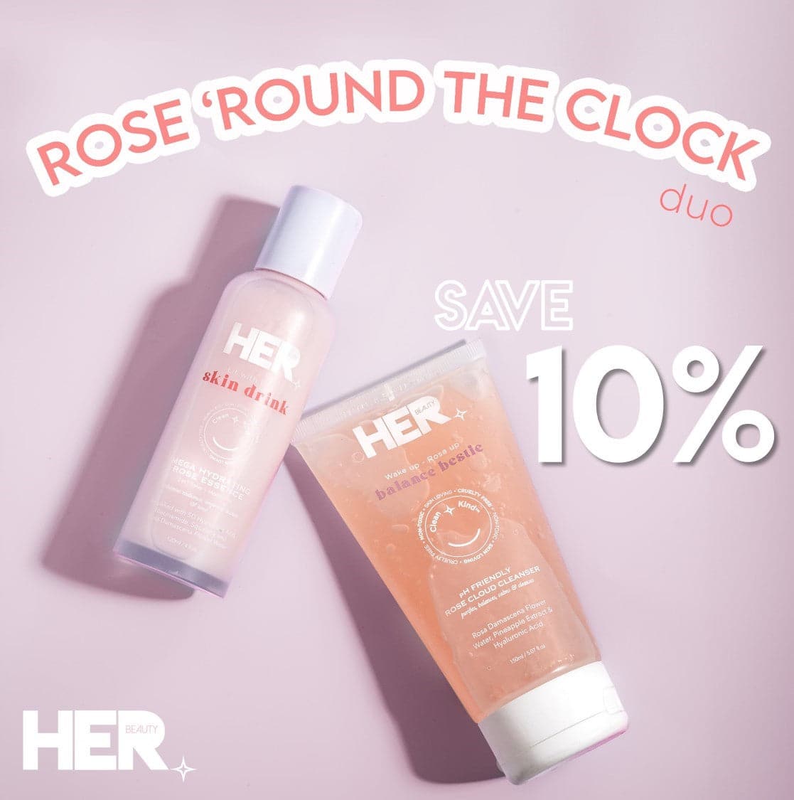 Rose’ Round The Clock - Premium Bundle from HerBeauty - Just Rs 4860! Shop now at Cozmetica