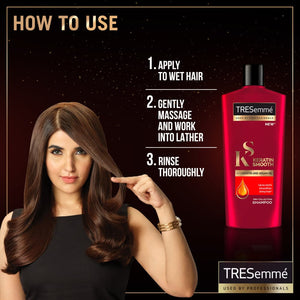 Tresemme Shampoo Keratin Smooth & Straight - 360Ml