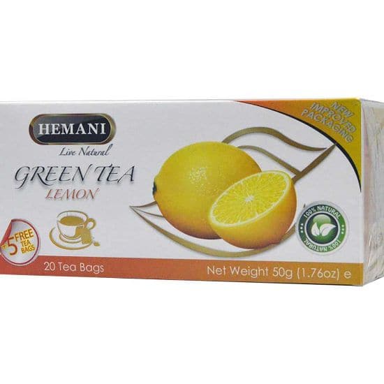 Hemani Green Tea Lemon 20 Tea Bags - Premium  from Hemani - Just Rs 340.00! Shop now at Cozmetica