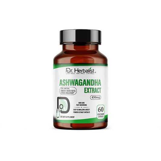 Dr. Herbalist Ashwagandha 450Mg Dietary Supplement - Premium  from Hemani - Just Rs 1325.00! Shop now at Cozmetica