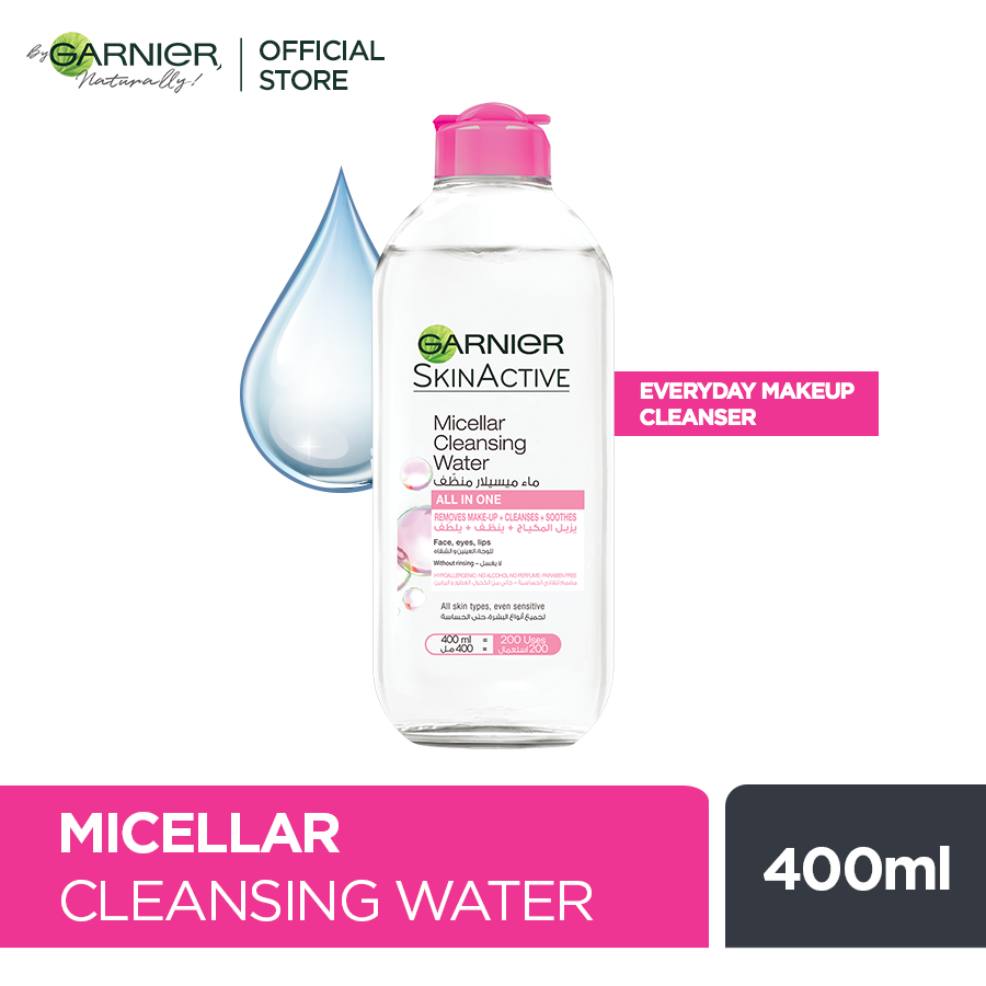 Garnier Skin Active Micellar Cleansing Water - 400 ml - Premium Makeup Removers from Garnier - Just Rs 802! Shop now at Cozmetica