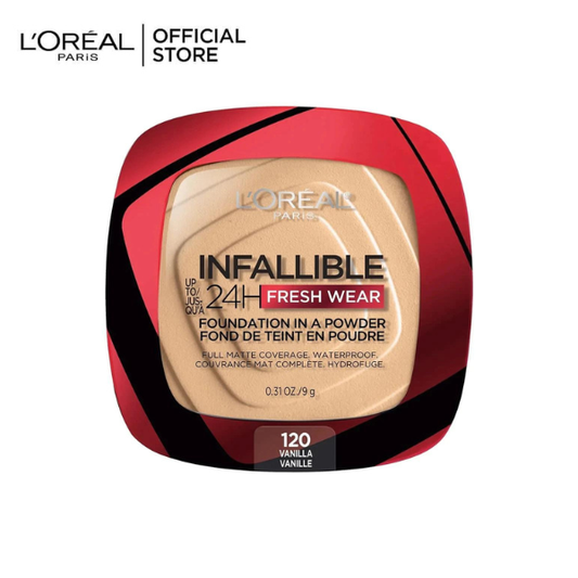 L'Oreal Paris Powder Makeup Infaillible Fresh Wear 120 Vanilla - Premium Foundation from Loreal Makeup - Just Rs 3909! Shop now at Cozmetica